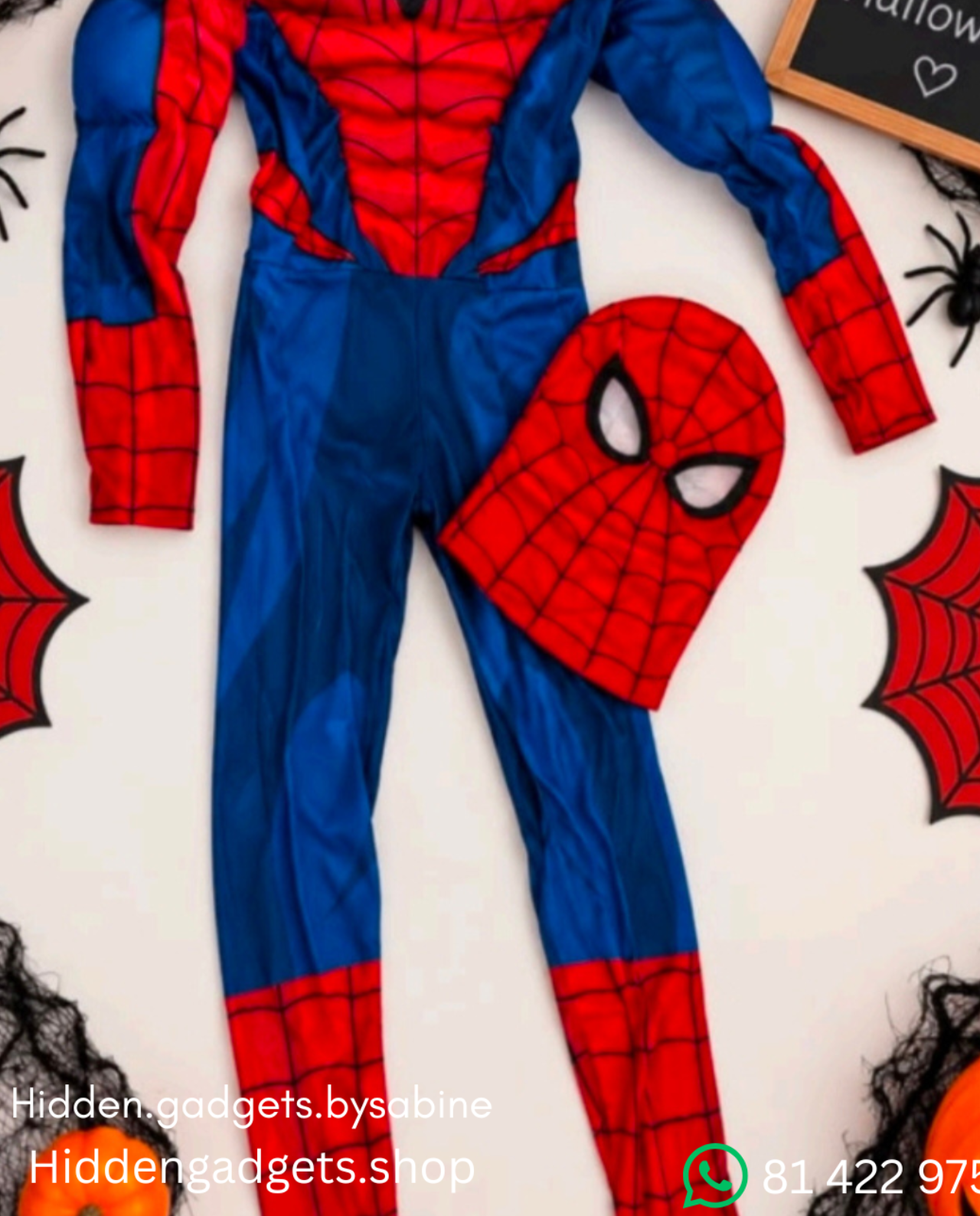 Kids Spider-Man Halloween Costume with Mask β Red & Blue
