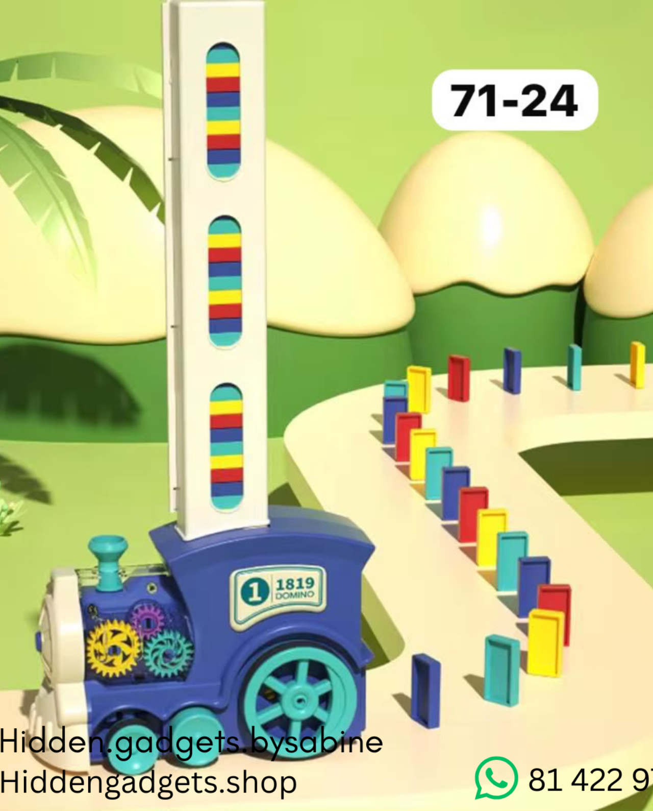 Colorful Domino Train Game